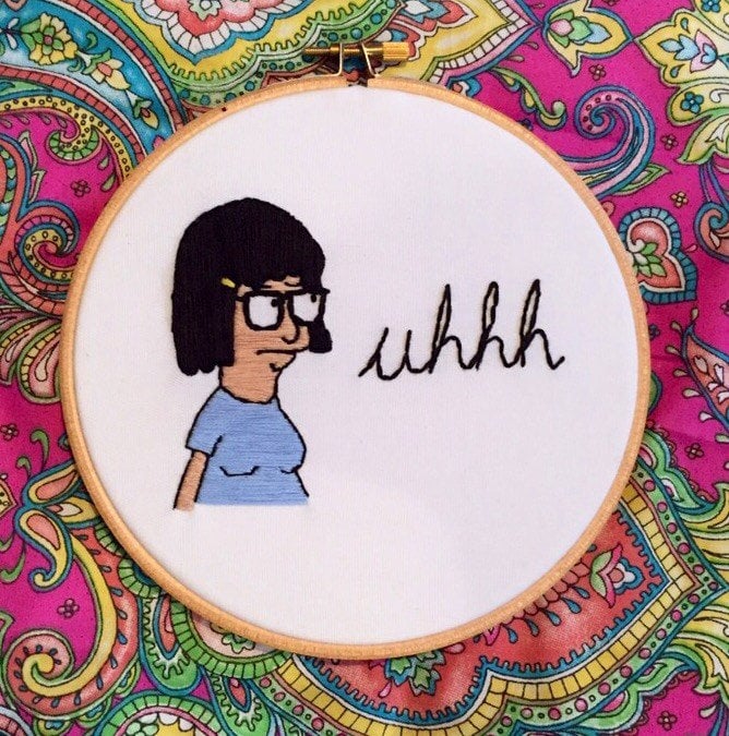 Tina Belcher Funny Embroidery Hoops Popsugar Love And Sex Photo 5 