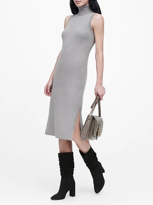 Turtleneck Column Dress