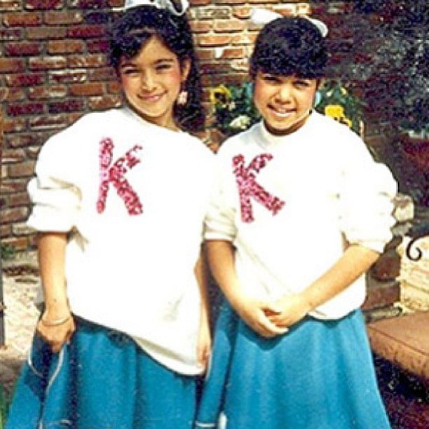 Kim and her sister Kourtney donned matching outfits.
Source: Instagram user kimkardashian