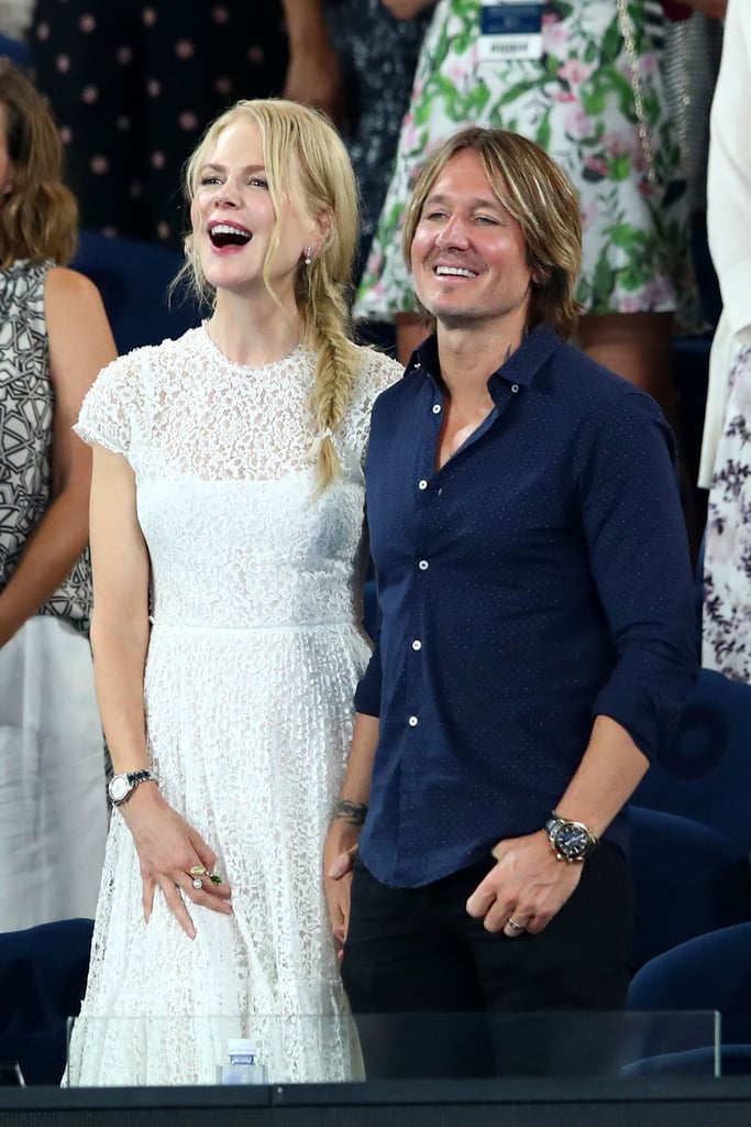 Nicole and Keith flashed big smiles at the 2019 Australian Open.