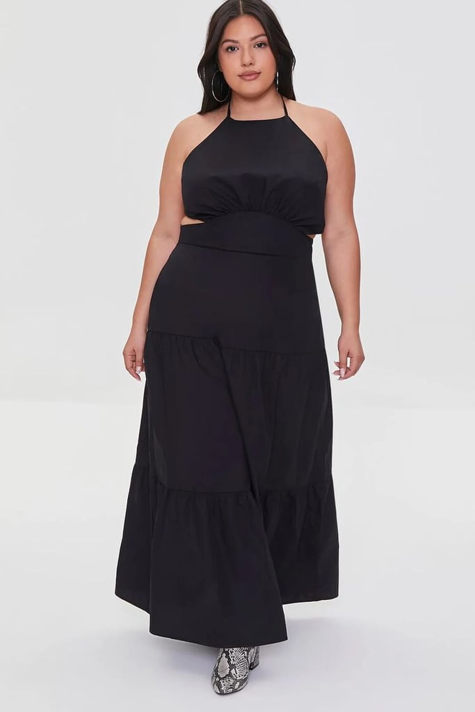 Forever 21 Halter Cutout Maxi Dress