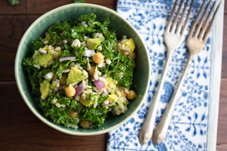 Kale, Barley, and Feta Salad With Honey-Lemon Vinaigrette