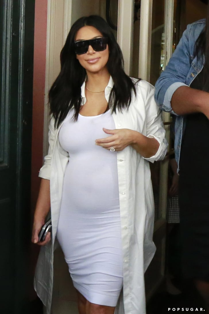 Kim Kardashian Baby Bump Pictures August 2015 Popsugar Celebrity