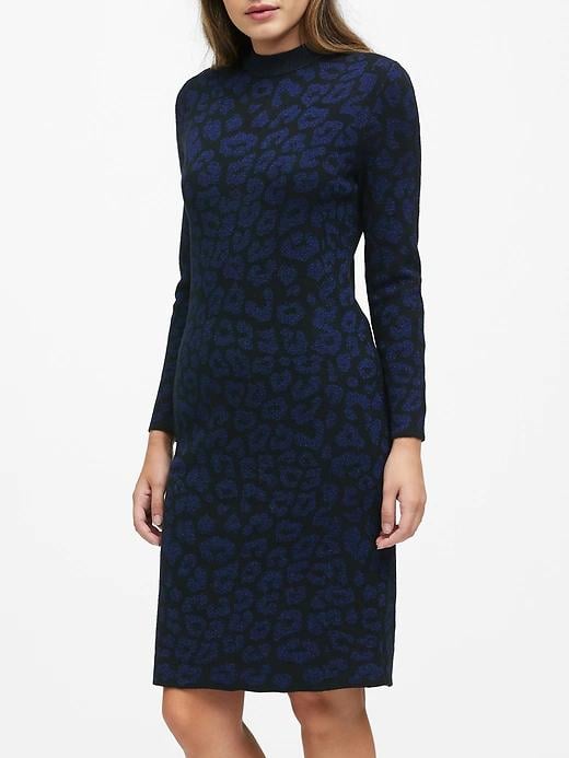 Print Puff-Sleeve Wrap Dress