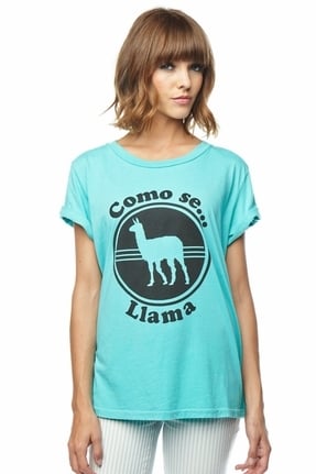 Local Celebrity Como Se Llama Schiffer Tee in Pool ($48)