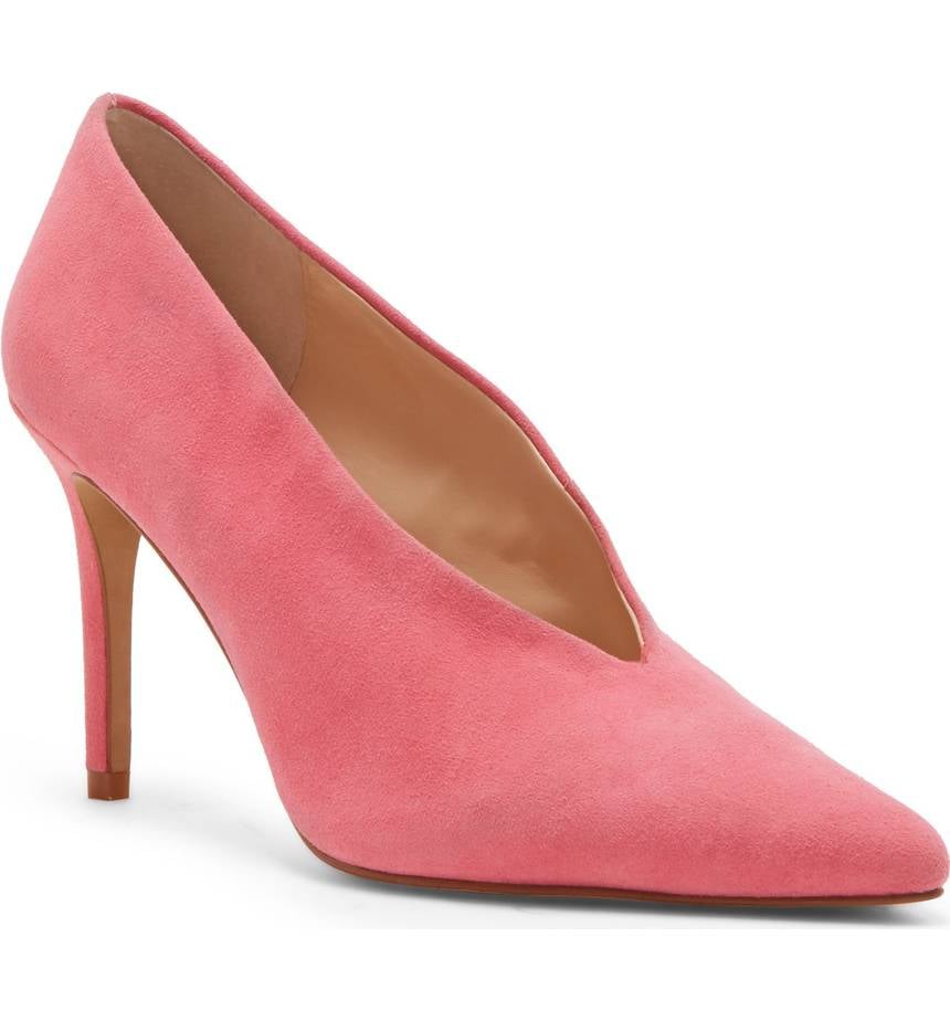 pink suede heels uk