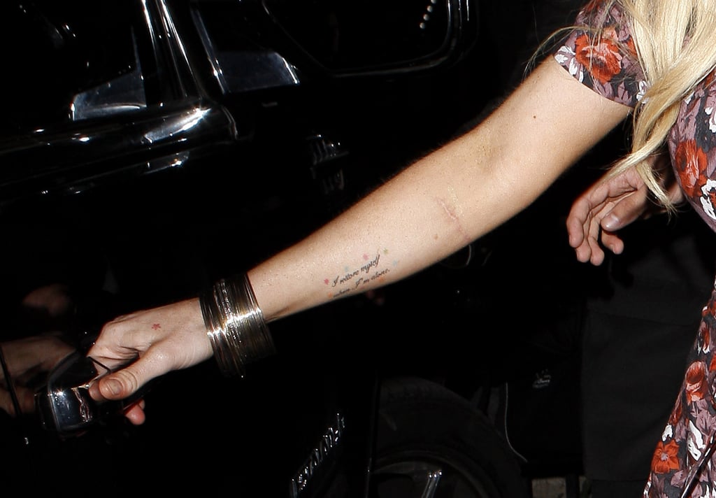 Lindsay Lohan's Right Forearm Tattoo