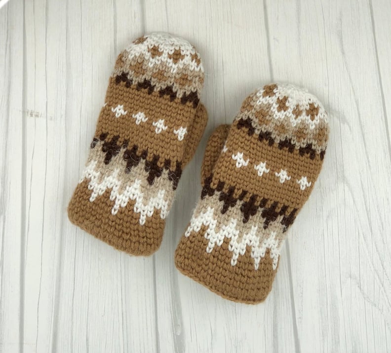 Bernie Sanders Crochet Mittens