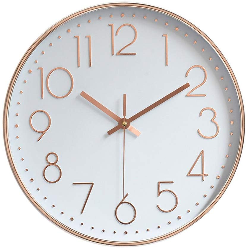 Jomparis Modern Wall Clock Silent Operated Wall Home Decor Under 50