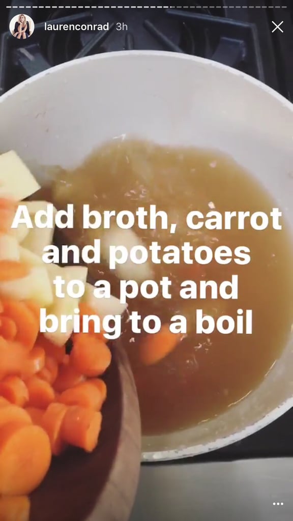 Lauren Conrad Chicken Pot Pie Recipe on Instagram