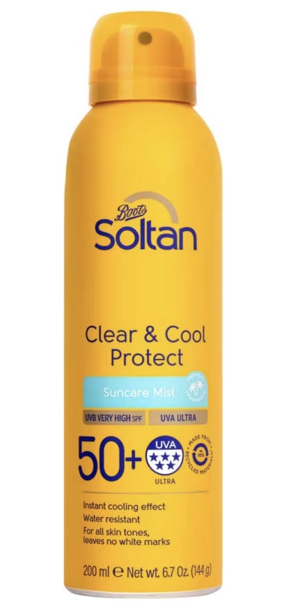 Soltan Clear and Cool Protect Suncare Mist SPF50