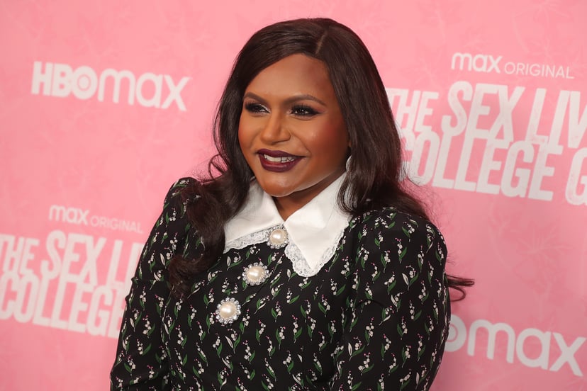LOS ANGELES, CALIFORNIA - NOVEMBER 10: Mindy Kaling attends the Los Angeles Premiere Of HBO Max's 
