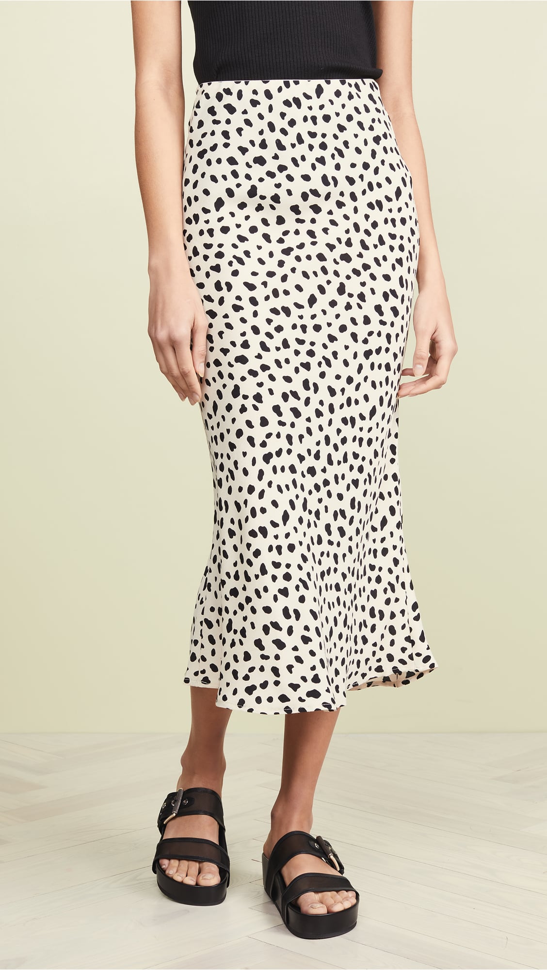 slip skirt leopard print