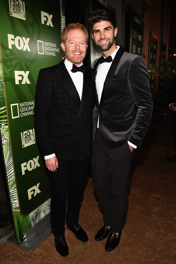 Jesse Tyler Ferguson was all smiles with his husband, Justin Mikita, at the Fox/FX event.