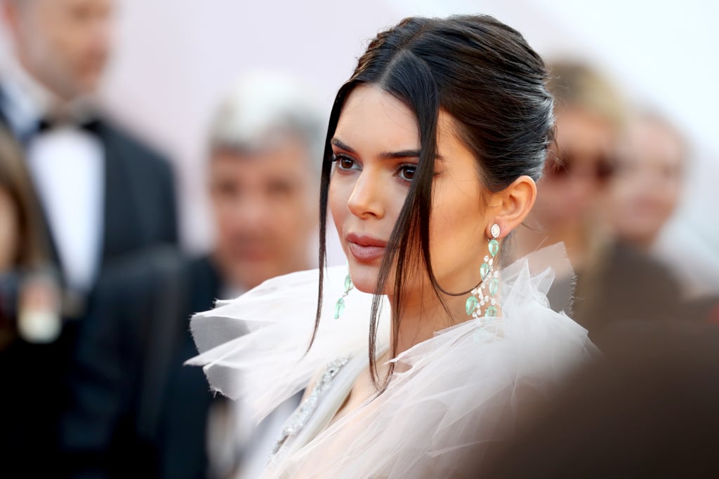 Kendall Jenner White Sheer Gown Cannes 2018