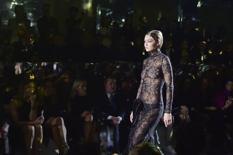 Gigi Hadid on the Tom Ford Fall 2020 Runway