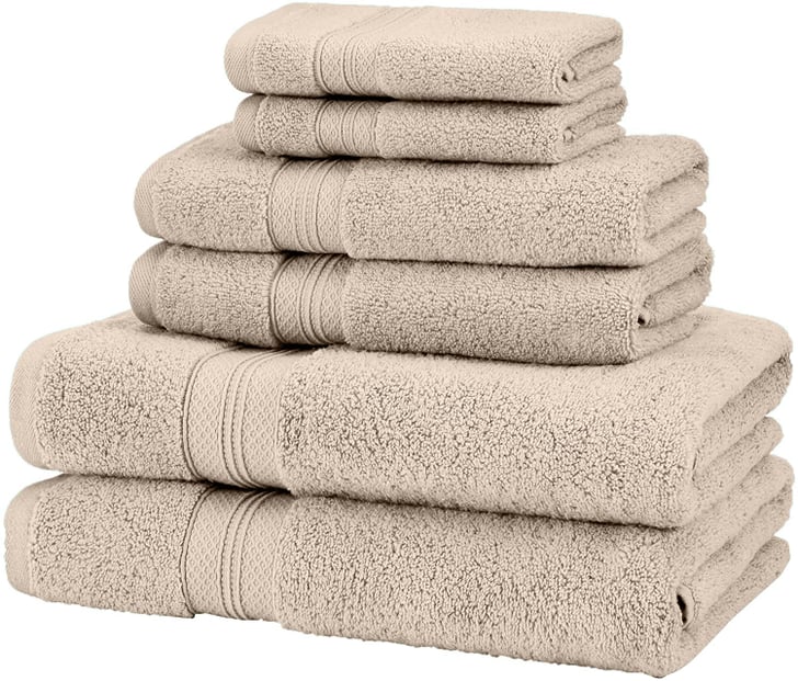 Pinzon 6 Piece Pima Cotton Bath Towel Set | Best Black ...