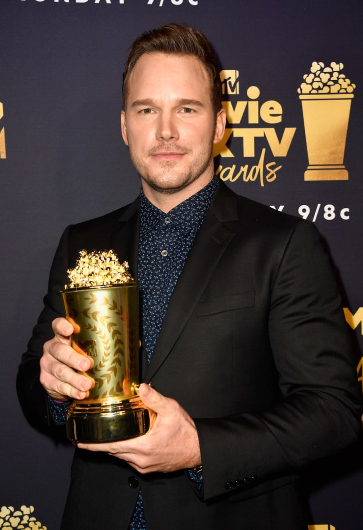 Chris Pratt at the MTV Movie and TV Awards 2018 POPSUGAR Celebrity