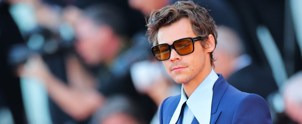 Harry Styles's Mismatched Blue Nails at Venice Film Festival