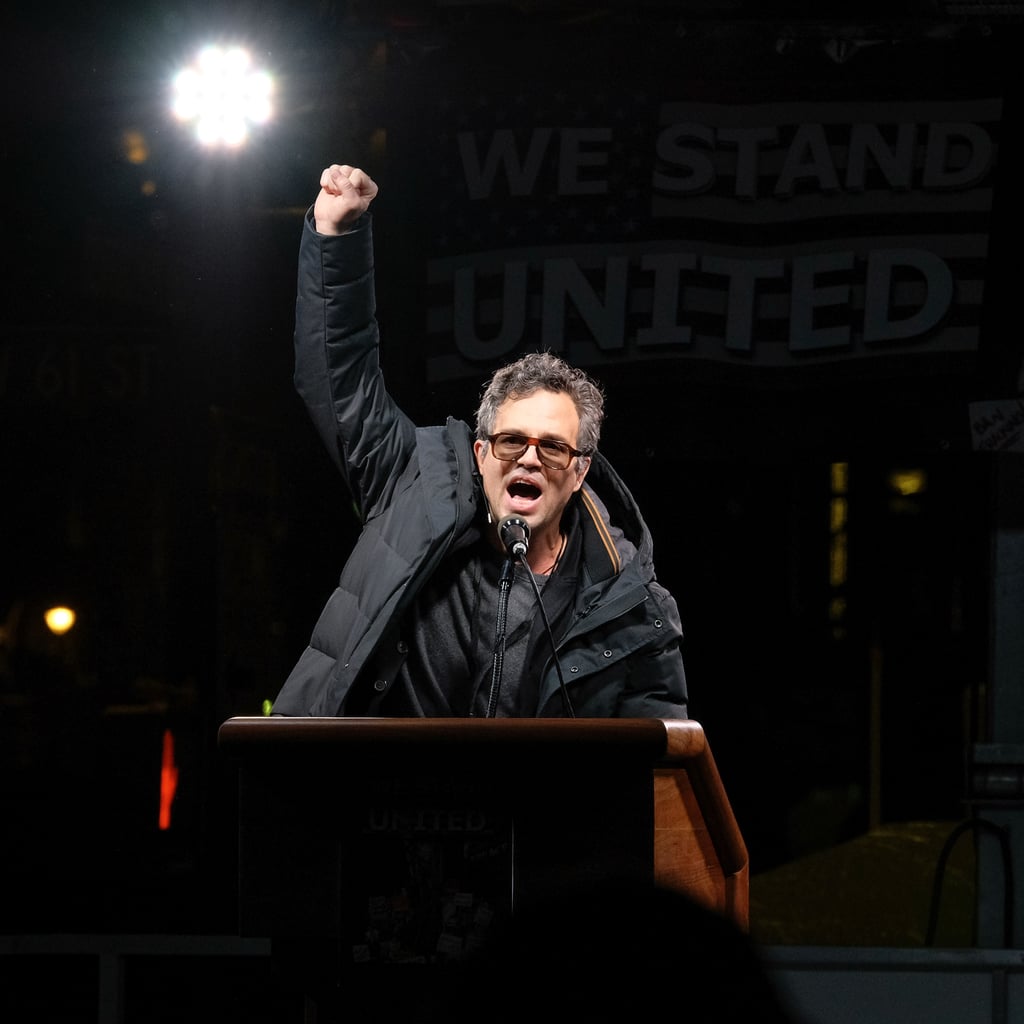 Celebrities at the We Stand United NYC Rally January 2017