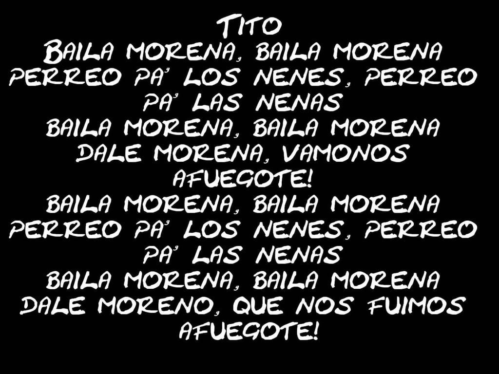 "Baila Morena" by Hector & Tito