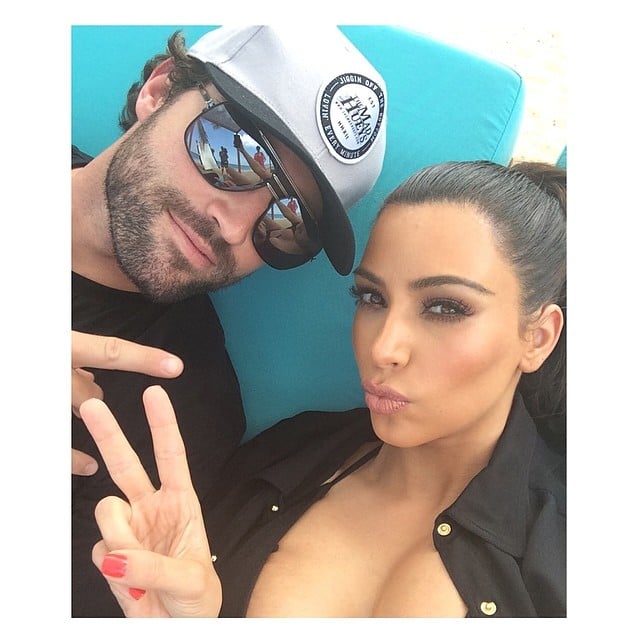 Kim and Brody had bonding time.
Source: Instagram user kimkardashian