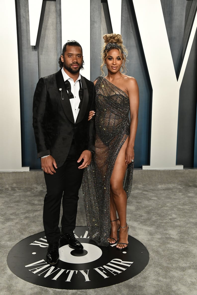 Ciara and Russell Wilson at the 2020 Vanity Fair Oscar Party