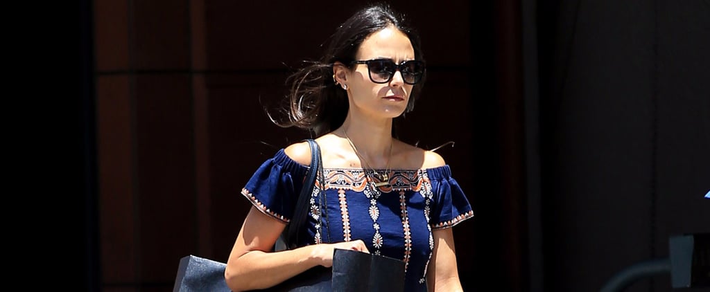 Jordana Brewster's Tory Burch Embroidered Dress July 2016