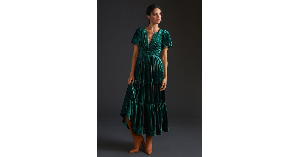 Something Comfy: Anthropologie Somerset Velvet Maxi Dress | The Most ...