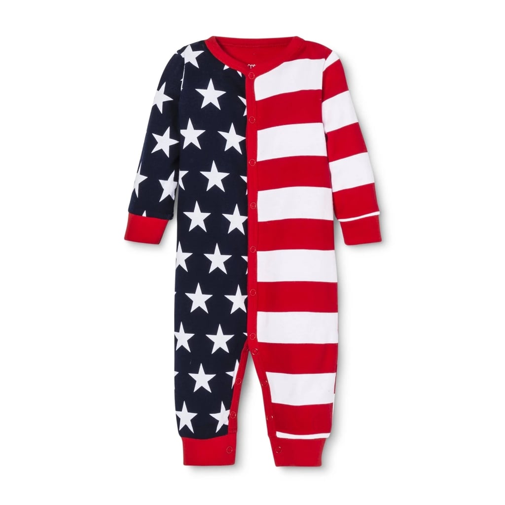 Snooze Button Baby Stars and Stripes Family Pajama Union Suit