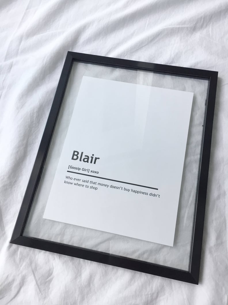 Blair Waldorf Character Print