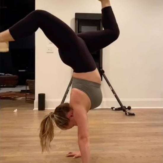 Shawn Johnson Showing Off a Handstand 4 Months Postbaby