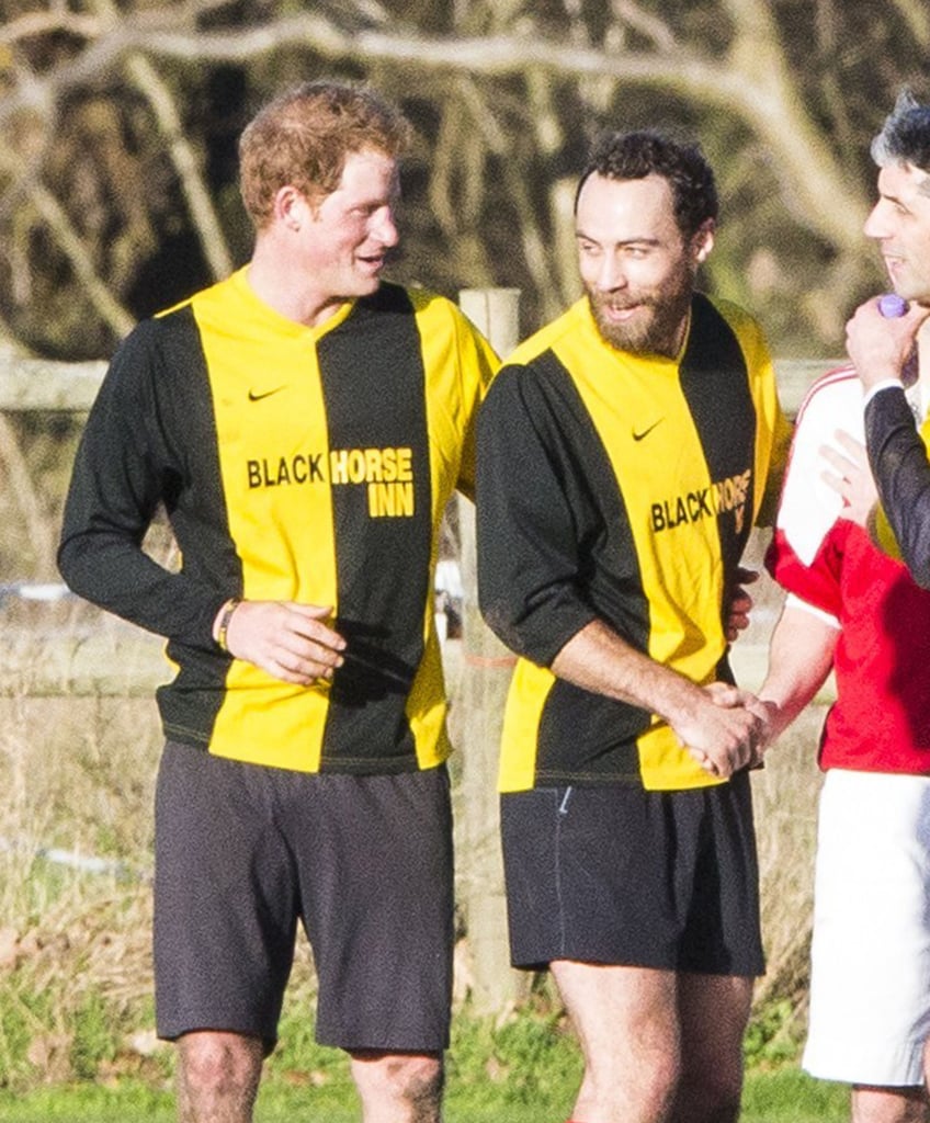 Prince Harry Playing Soccer on Christmas Eve 2014