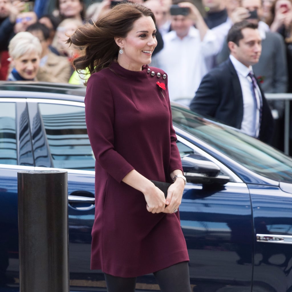 Calvin Klein Plus Size Velvet Bell-Sleeve Dress | Kate Middleton's Outfit  Answers the Style Question Every Girl's Got on Her Mind | POPSUGAR Fashion  Photo 13