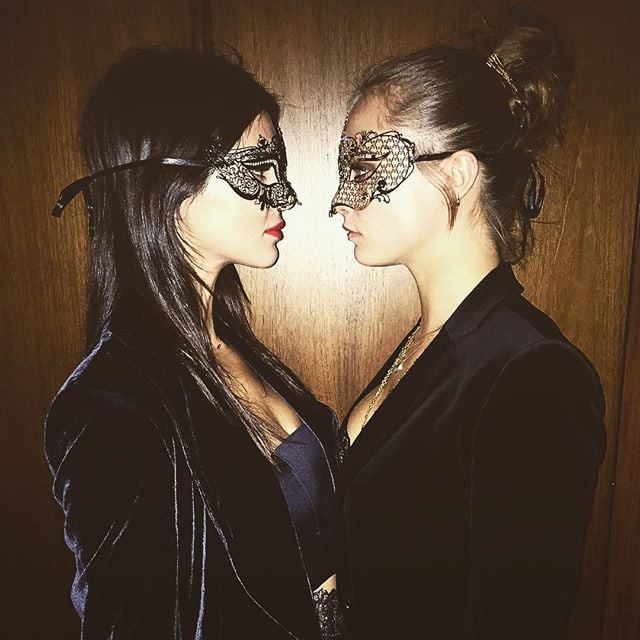 Kendall Jenner and Cara Delevingne in London October 2015