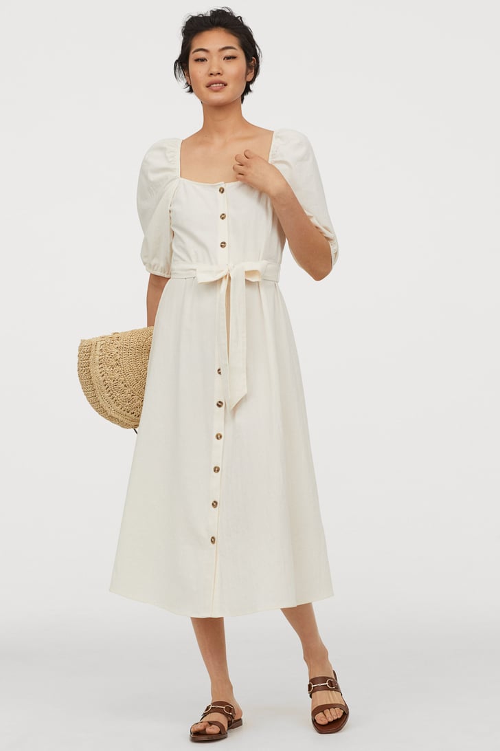 H&M Crêped Cotton Dress | Best Spring Clothes From H&M 2020 | POPSUGAR ...