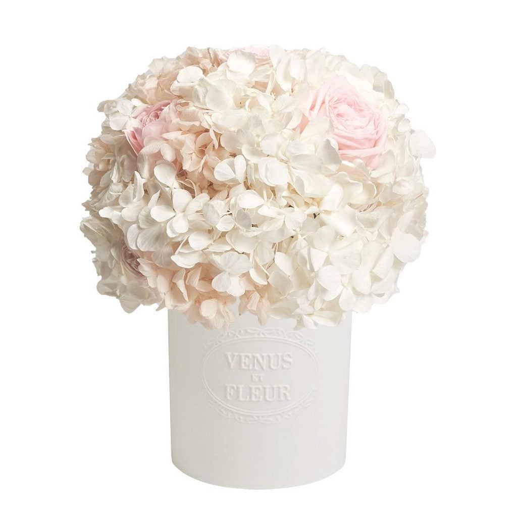 Fleura Vase With Mixed Eternity™ Flowers in Lavender