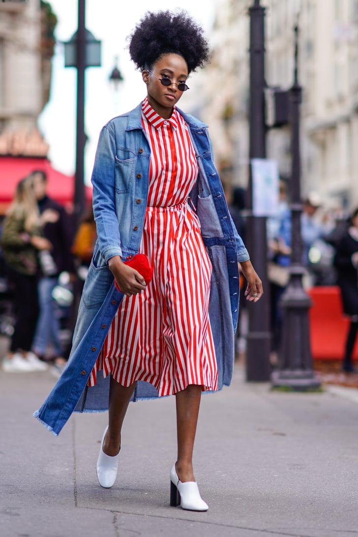 July 4 Outfit Idea: A Red-and-White Striped Dress | 21 Chic but Subtle Ways  to Wear Red, White, and Blue on July 4 | POPSUGAR Fashion Photo 8