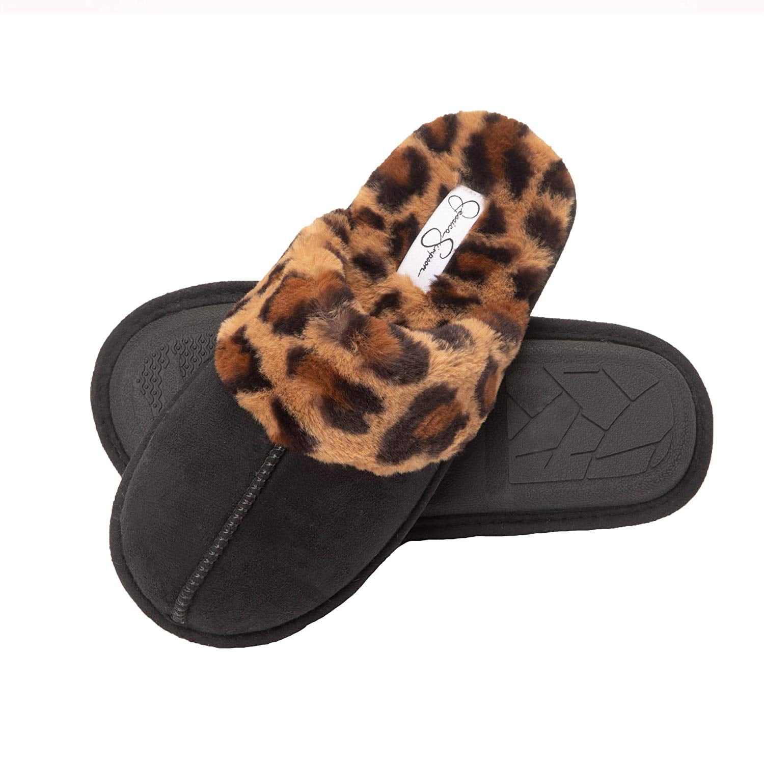 leopard house slippers