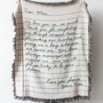 This Personalized Handwritten Letter Blanket Is the Perfect Mother's Day Keepsake