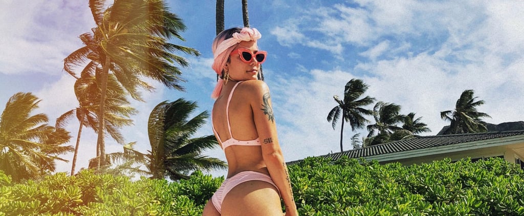 Halsey's Pink Bikini August 2018