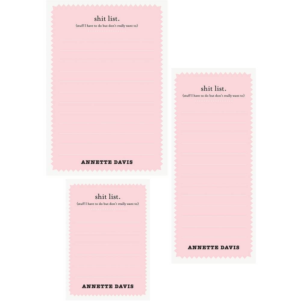 Sh*t List Mixed Personalized Note Pads