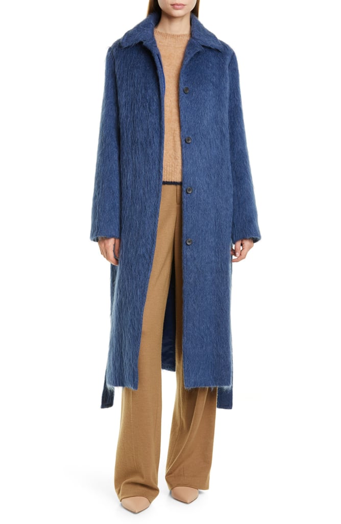 Vince Tie Waist Wool Blend Coat