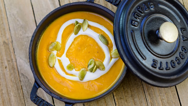 Pumpkin Soup With Maple Cashew Cream