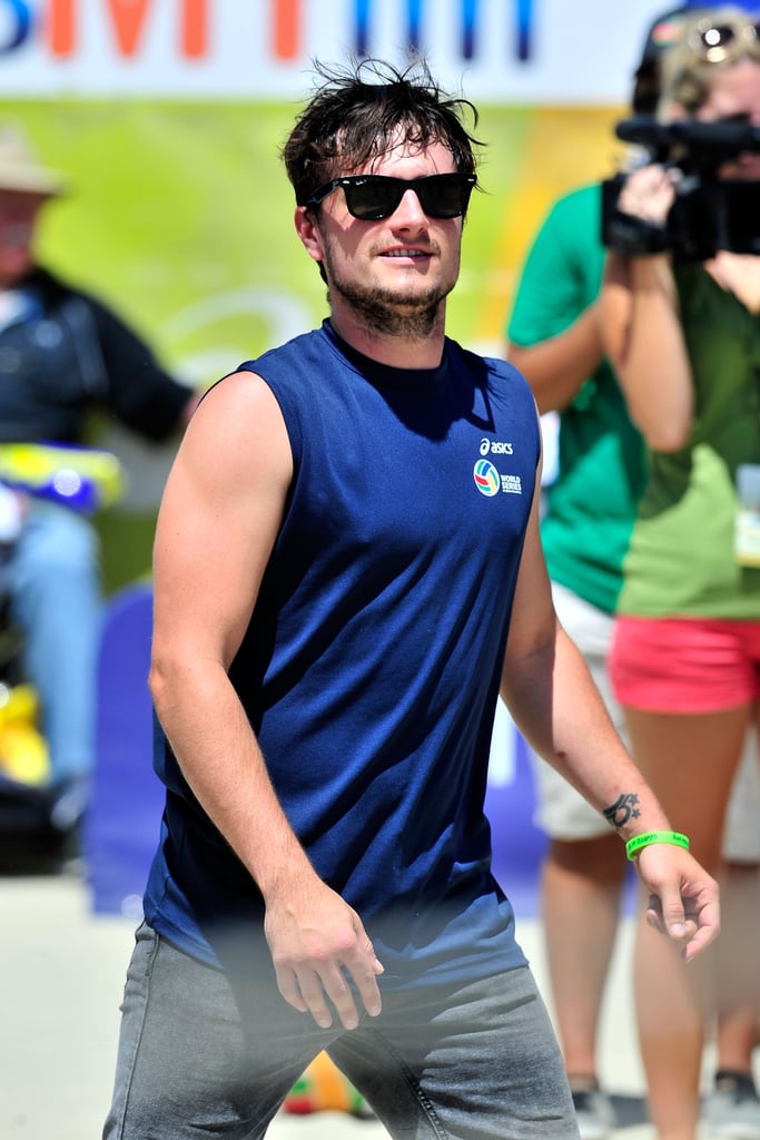 Josh Hutcherson at Asics Celebrity Volleyball Match
