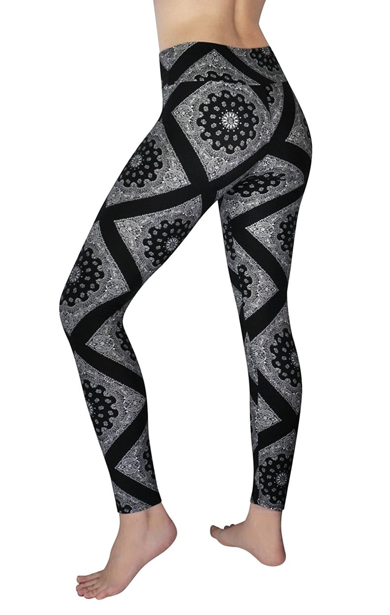 Comfy Yoga Pants - High Waisted Yoga Leggings With Bohemian Print