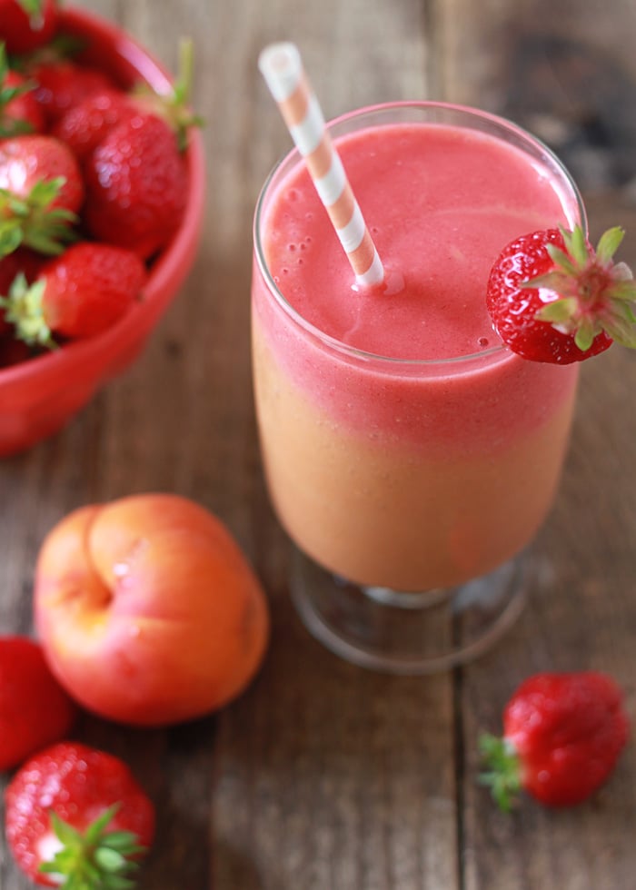 Strawberry Apricot Sunrise Smoothie