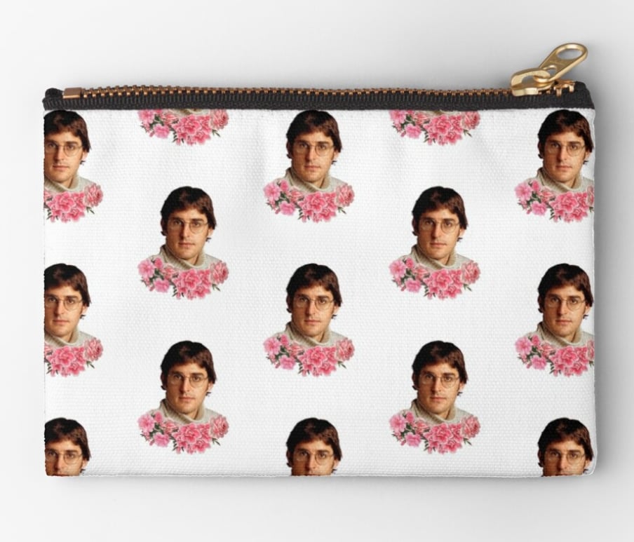 Flowery Louis Theroux Zipper Pouch