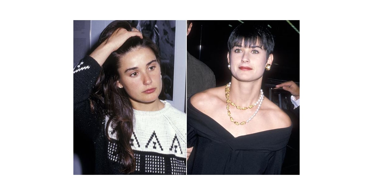 Demi Moore: Long hair to boy cut | Best Celebrity Hair Changes Ever