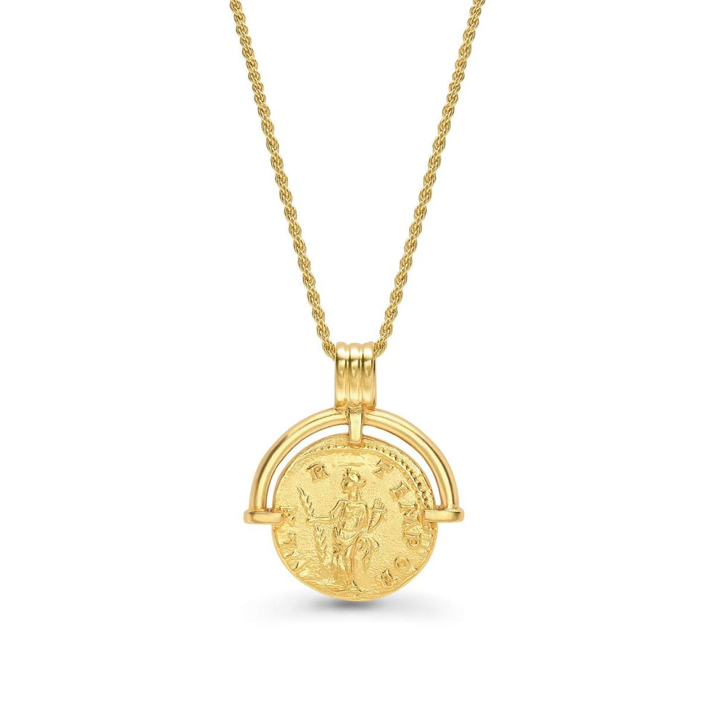 Missoma London Lucy Williams Gold Roman Arc Coin Necklace | Sweet